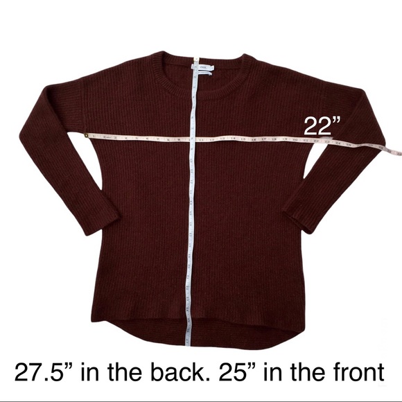 Vince 100% cashmere crew neck sweater in chocolate brown size small - Picture 3 of 13